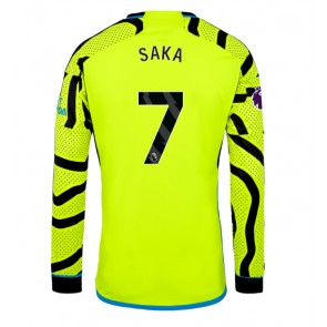 Arsenal Bukayo Saka #7 Koszulka Wyjazdowych 2023-24 Długi Rękaw